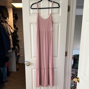 Casual Pink Maxi Dress